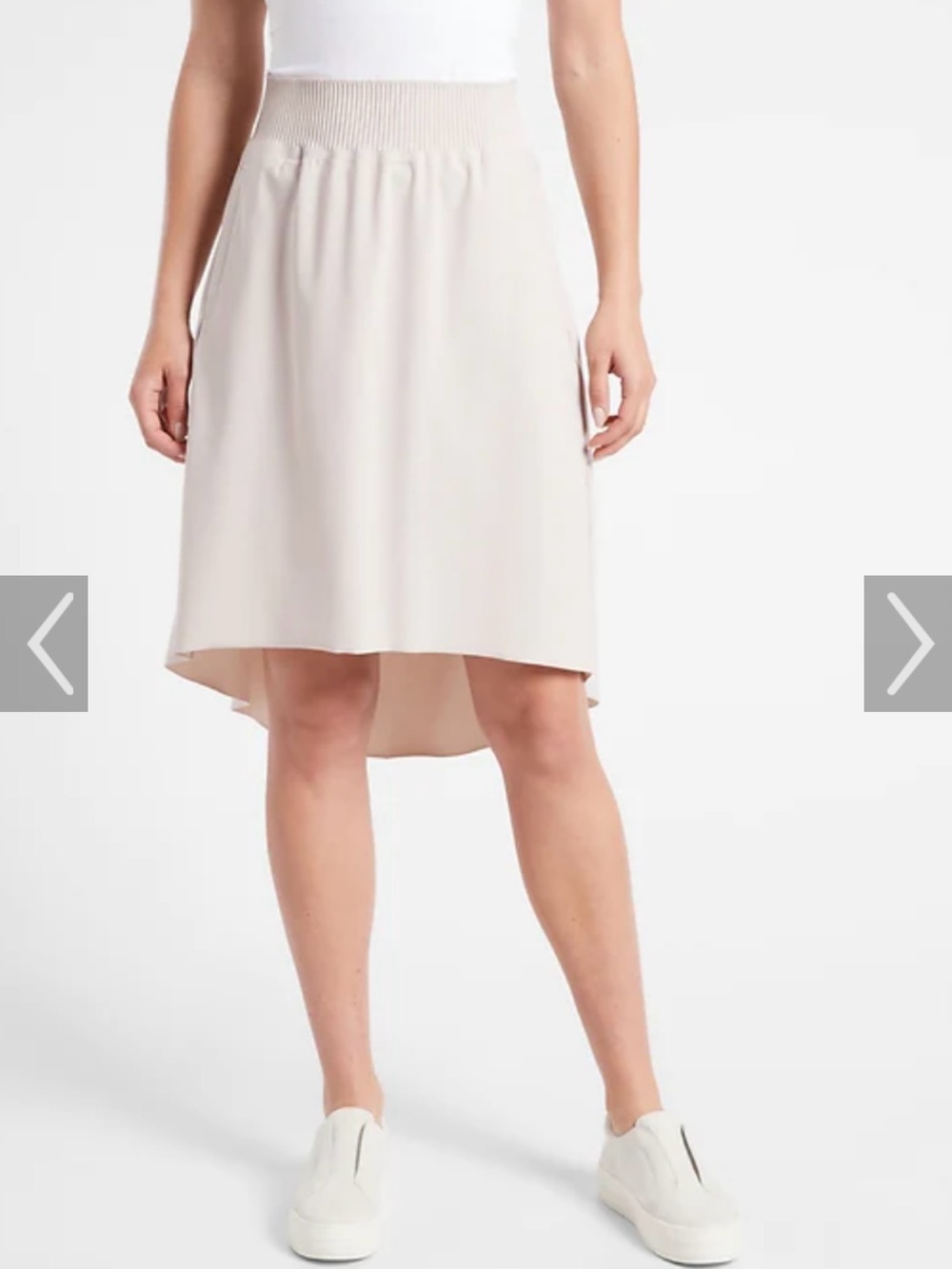 Athleta Cosmic High-Low Elastic Waist Skirt